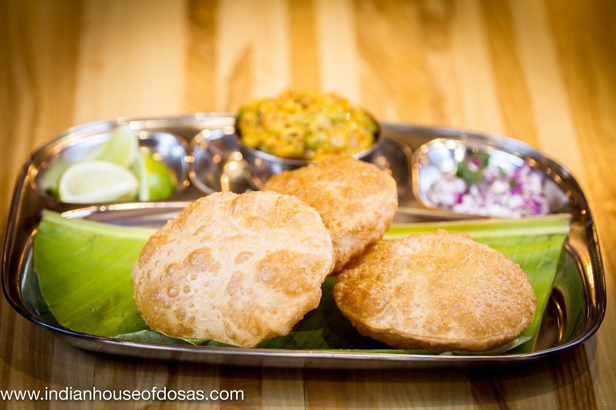 Puri with best curry combo